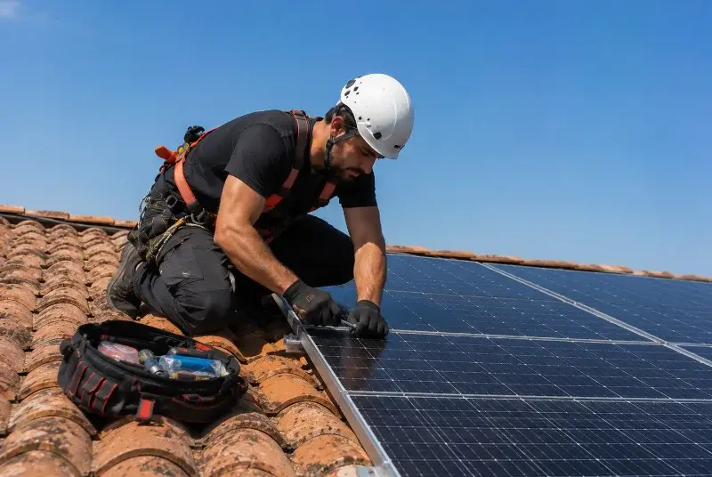 Maintenance et monitoring de panneaux solaires à Pont-Scorff